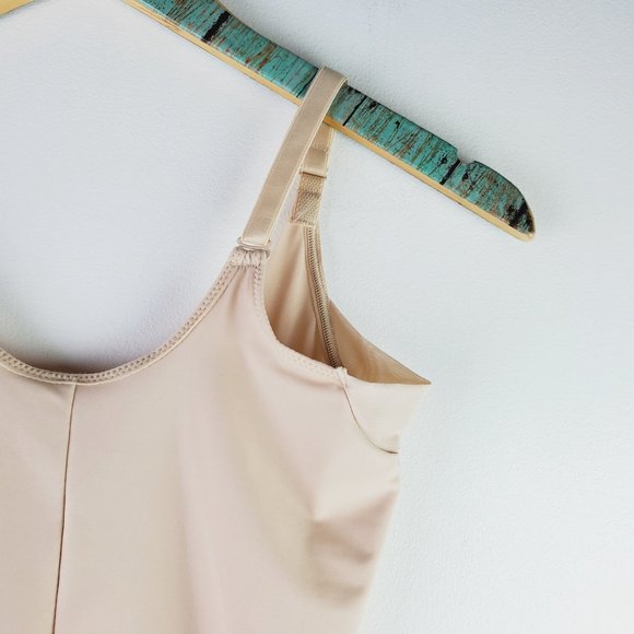 Maidenform Nude Bodysuit w/ Adjustable Crotch & Shoulder Straps Sz S - Picture 3 of 8